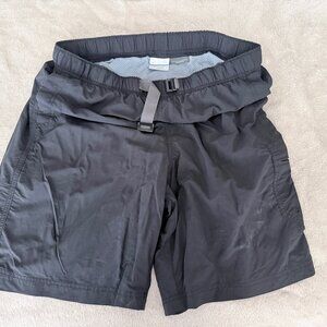 Columbia Men’s Medium Black Board Shorts Omni-Shade Swim Trunks 9” Inseam